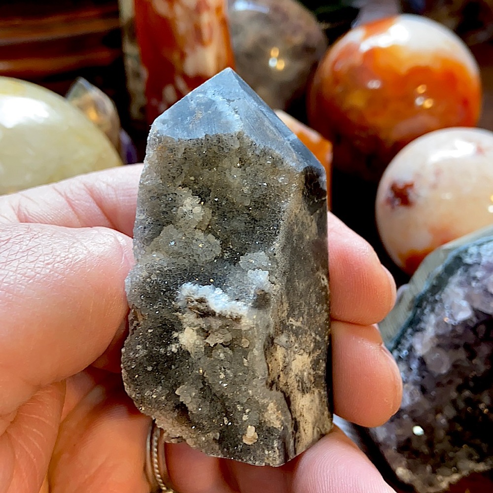 🔥SALE🔥 Sphalerite 4 Sided Crystal Point! Watch The Video!